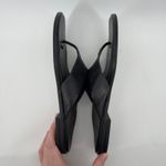 Vionic  Agave Comfort Toe‎ Post Sandal Flip Flop Black Leather Women 11 Comfort Photo 6