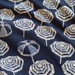 Maison Jules Women’s Navy Blue Umbrella Preppy Sun V Neck Dress Size Medium Photo 4