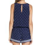 Joie  Blue Isidora‎ 100% Silk Romper Photo 1