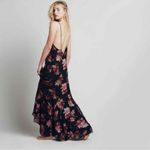 Free People Star Chasing Slip Maxi Dress in Raven Combo size M Photo 1