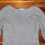 Joan Vass  Soft Gray Knit Cashmere Blend Pullover Sweater Womens Size Small Photo 10