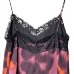 ZARA Y2K Lace Trim Slip Dress Small Spaghetti Strap Animal Print Cami Lined Photo 6