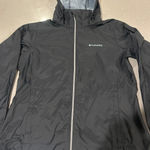 Columbia Women Lightweight Hooded Rain Jacket Black Size Large Water Resistant Photo 0