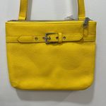 Talbots Womens Crossbody Purse NWT $119 Yellow Shoulder Bag Buckle Leather Photo 1