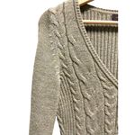 The Limited  Cable knit Wool Blend Henley Sweater Olive Green Size M Coastal Cute Photo 8