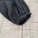 H&M women XS v-cut Longsleeve ruched shift dress dark grey Photo 5