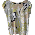 Rachel Zoe  Women's Size Small Pastel Floral 100%‎ Linen Top Photo 0