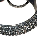 Bracelet duo. One silver one black ! Solid circle. Black Photo 3