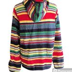 CRAZY HORSE Petite Hooded Striped Sweater Photo 1