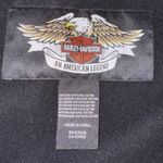 Harley Davidson Wind Breaker Zipper & Velcro Closure Sz smallMultiple Season‎ Black Photo 7