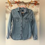 Old Navy Gray Denim Shirt Photo 1