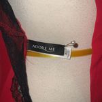 Adore Me Lilith Babydoll Red With Black Lace Sash Tie Closure XL Photo 4