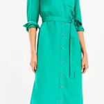 Loft NWT Linen Blend Shirt Dress Photo 0