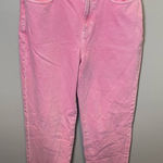 Madewell  Baggy Straight Jeans Garment‎ Dyed Edition Retro Pink Size 26 Photo 0