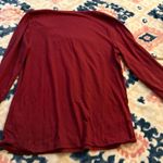 No Boundaries Burgundy Shirt Women Long Sleeve Size Large Photo 1