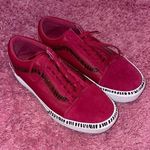 Vans  Old Skool Magenta Zebra Print Stacked Platform Sneakers Photo 0