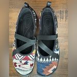 Keen  Sandals Shoes Women's Sz 7.5 Hush Knit MaryJane Patchwork Multi Black Keens Photo 5