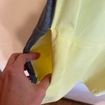 Title Nine  Sleeveless Speed Racer Athletic Dress Yellow Gray Medium Photo 2