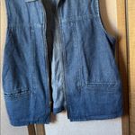 Charter Club  Blue Denim zip front Vest small Photo 1