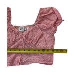 Princess Polly  Pink Floral Crop Top Women Size 6 | 46-41 Photo 5