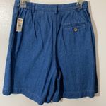 Talbots NWT Talbot’s Denim Shorts Zipper Extra Buttons Sz 4 Photo 1