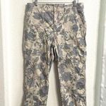 Chico's NWT  Womens Pants Multicolor Floral Smokey Taupe Ankle Flex Waist Size 12 Photo 0