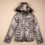 Obermeyer Women’s Leighton Metallic Patterned Zip-Up Hooded Snow Winter Jacket Photo 0