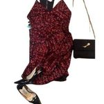 New Tea N Cup Lg Red Sequin Strappy Back Mini Dress Photo 0