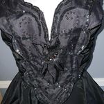 Vintage 1980’s Black Climax Karen Okada Sleeveless Sequins Peplum Dress 7Jr Size undefined Photo 4