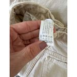 ZARA  Wide Leg High Rise Raw Hem Denim Jeans Bone Tan Size 0 Photo 10