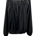 Fifteen Twenty  Black Long Sleeve Tie Front Lightweight Blouse‎ Size M Photo 0