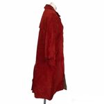 BEGED OR Israel Suede Coat Fully Lined Rust Color Midi Womens Size 8 VINTAGE Photo 2
