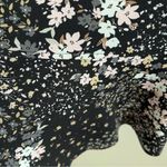 Isaac Mizrahi Floral Button Front Collar Blouse Top Shirt Dark Floral Modest 10 Photo 5