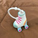 Bath & Body Works Hand Sanitizer Roller Skate Keychain - White and Pink Photo 0