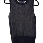 Rachel Roy  Sweater Sleeveless Vest Black and White Blouse Size Medium Photo 1