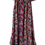 Entro  Dress Women S Pink Floral Off Shoulder Boho Cottagecore Maxi Ruffle Whimsy Photo 4