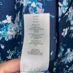 Joan Rivers Women’s Size 1X Blue Floral Polyester Button Up Long Sleeve Blouse Photo 6