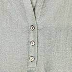 Lulu B Asymmetrical Long Sleeve Tunic Top Size Small Green Roll Tab High Low Photo 2