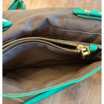 J. CREW Handbag Kelly Green Leather Crossbody Bag‎ 3 Photo 4