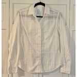 J. McLaughlin  white square textured collared button up 4 Photo 1