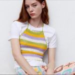 ZARA  Crochet Halter Crop Top Photo 1