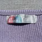 Free People FP Beach Light Purple Sleeveless Crop Top Sweater Vest Linen Size M Photo 1