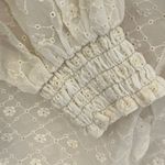 Anthropologie  Maeve Laila Ruffled Blouse - Cream 4 Photo 3
