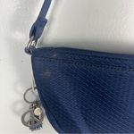 The Sak  Tess Sling Crossbody Adjustable Navy Blue Woven quilted Medium Purse Photo 4