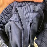 Tahari NWT  Sport Blue White Elastic Drawstring Waist 7" Run Shorts Size Small Photo 8