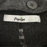 Papaya  Peacoat Button Wrap Womans Size L Grey Photo 3