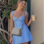 House Of CB HOUSE‎ OF CB 'Tilly' Blue Pin Tuck Mini Dress NWOT size M Photo 8