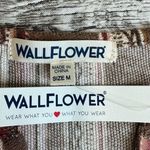 Wall Flower Womens Aztec Knit Long Sleeve Shirt Brown Black Tan Pink M Med Medium Photo 8