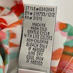 Alyx Size 10 Abstract Watercolor Floral Formal High Neck Modest Mini Dress Tank Red Photo 5