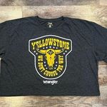 Wrangler x Yellowstone Gray Crop Short Sleeve T-shirt Size XXL Photo 0